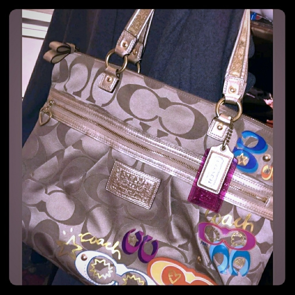 Coach Poppy F20099 Pop C Glam Tote